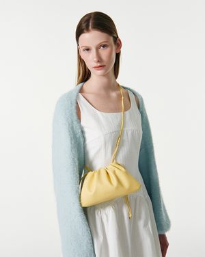 STRAP TWO WAY MINI POUCH BAG [LEMON]