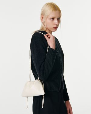STRAP TWO WAY MINI POUCH BAG [IVORY]