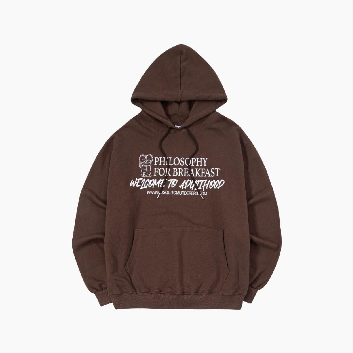 모스키토 머더러스(MOSQUITO MURDERERS) PHILOSOPHY FOR BREAKFAST WELCOME TO ADULTHOOD HOODIE