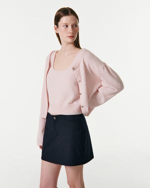 PIN STRIPE CULOTTES PANTS [DARK NAVY]