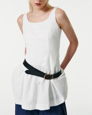 BASIC WIDE LEATHER BELT [BLACK]