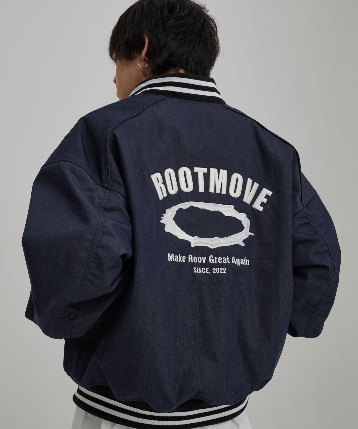 루트무브(ROOTMOVE) 데님 스타디움 자켓