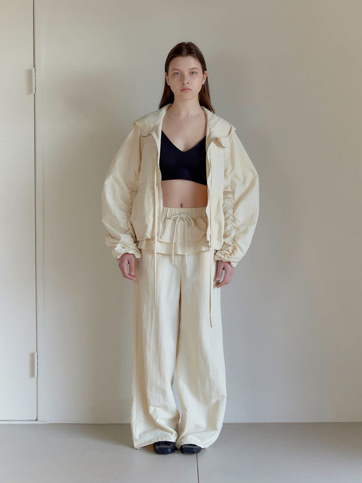 모이페어(MOIFAIRE) FRILL LAYERED PANTS / CREAM