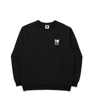 모노그램 레귤러핏 맨투맨 우먼 BLACK