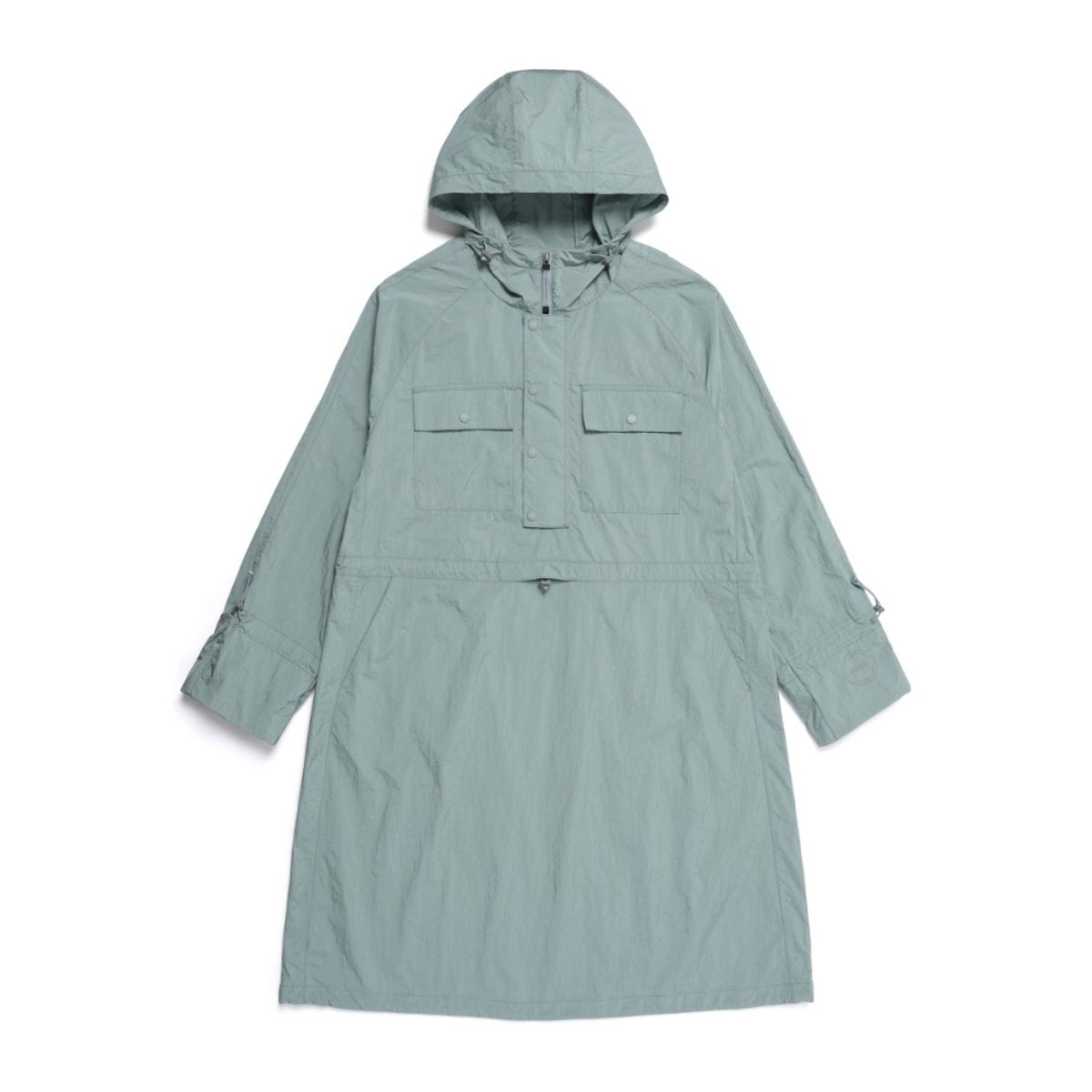내셔널지오그래픽(NATIONALGEOGRAPHIC) N252WOP130 NRN 여성셔링 우븐 셋업 후드 아노락 원피스 KHAKI GREEN
