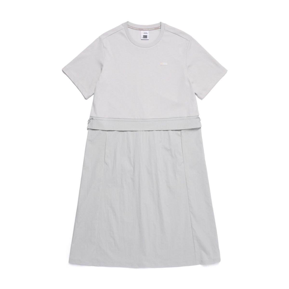 내셔널지오그래픽(NATIONALGEOGRAPHIC) N252WOP981 여성 하이브리드 반팔 원피스 SILVER GREY