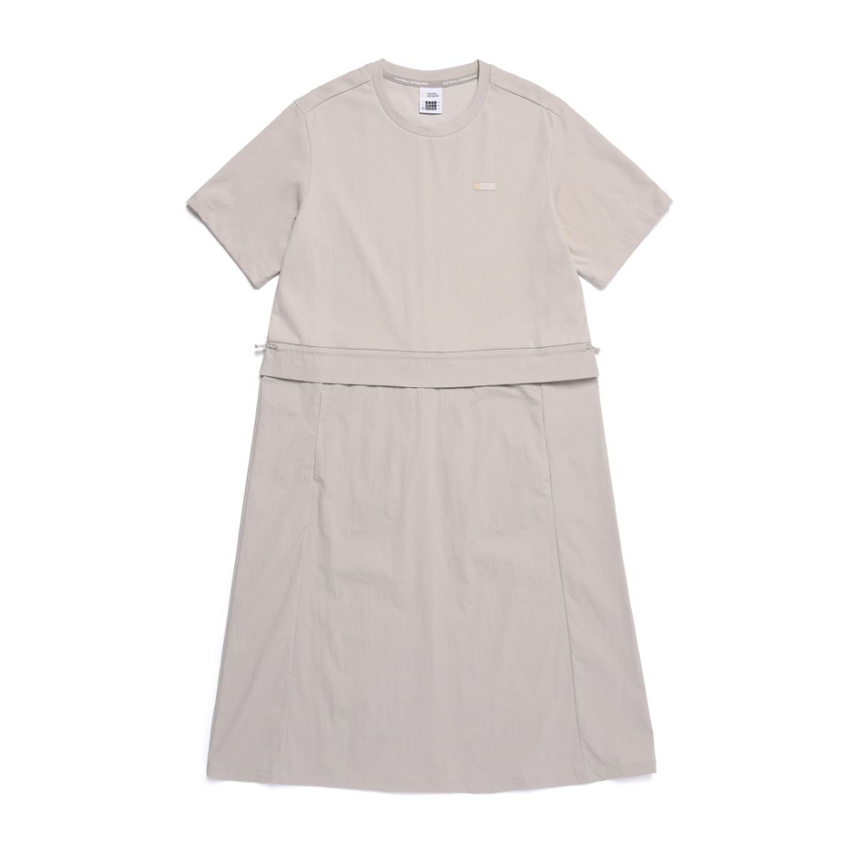 내셔널지오그래픽(NATIONALGEOGRAPHIC) N252WOP981 여성 하이브리드 반팔 원피스 MOURNING BEIGE