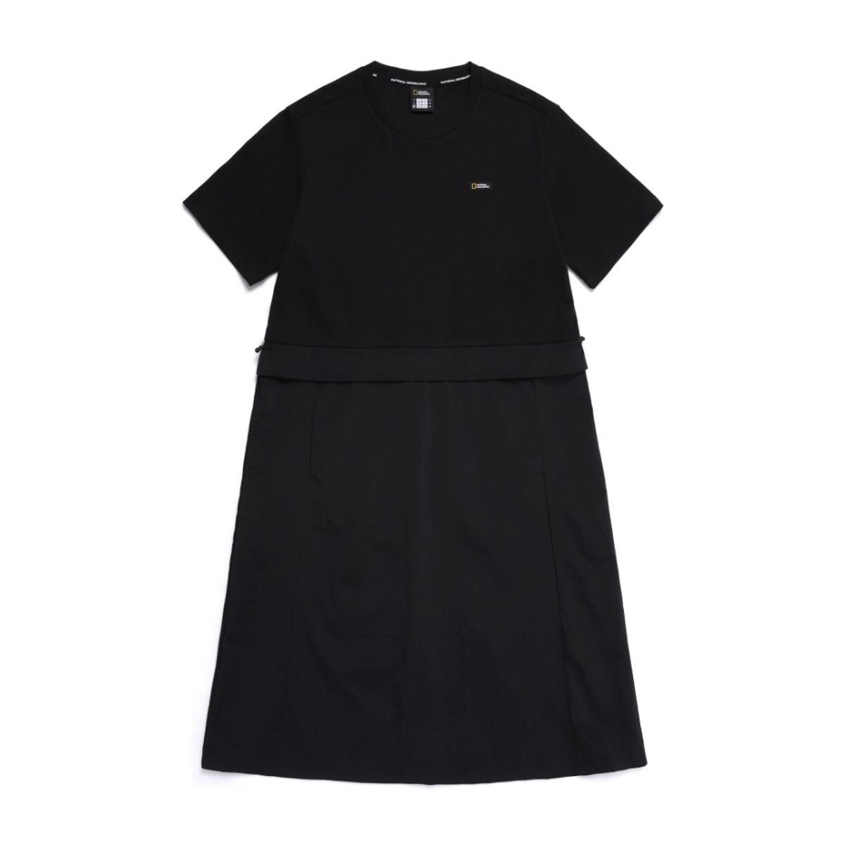내셔널지오그래픽(NATIONALGEOGRAPHIC) N252WOP981 여성 하이브리드 반팔 원피스 CARBON BLACK