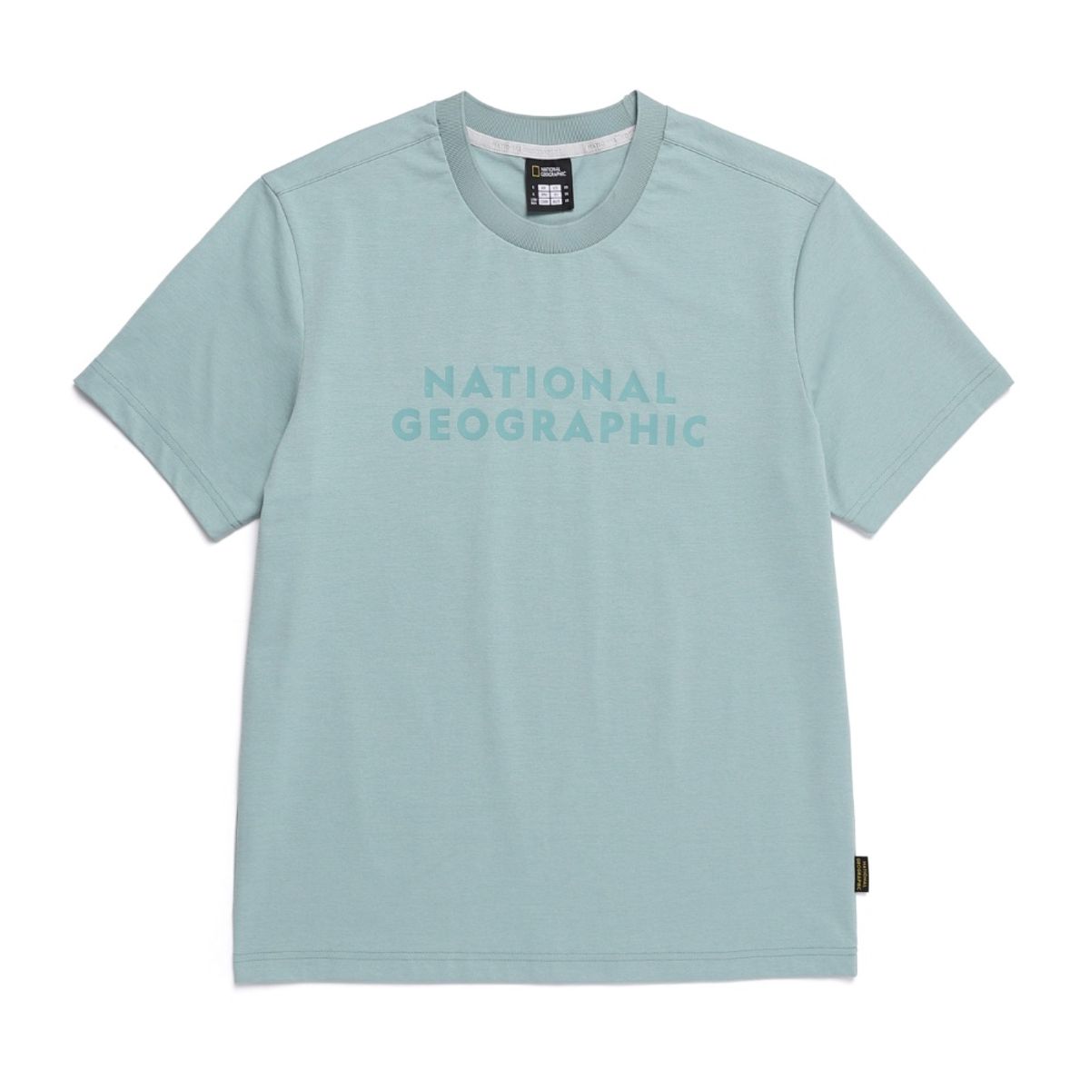 내셔널지오그래픽(NATIONALGEOGRAPHIC) N252UTS820 빅로고 그래픽 반팔 티셔츠 KHAKI GREEN
