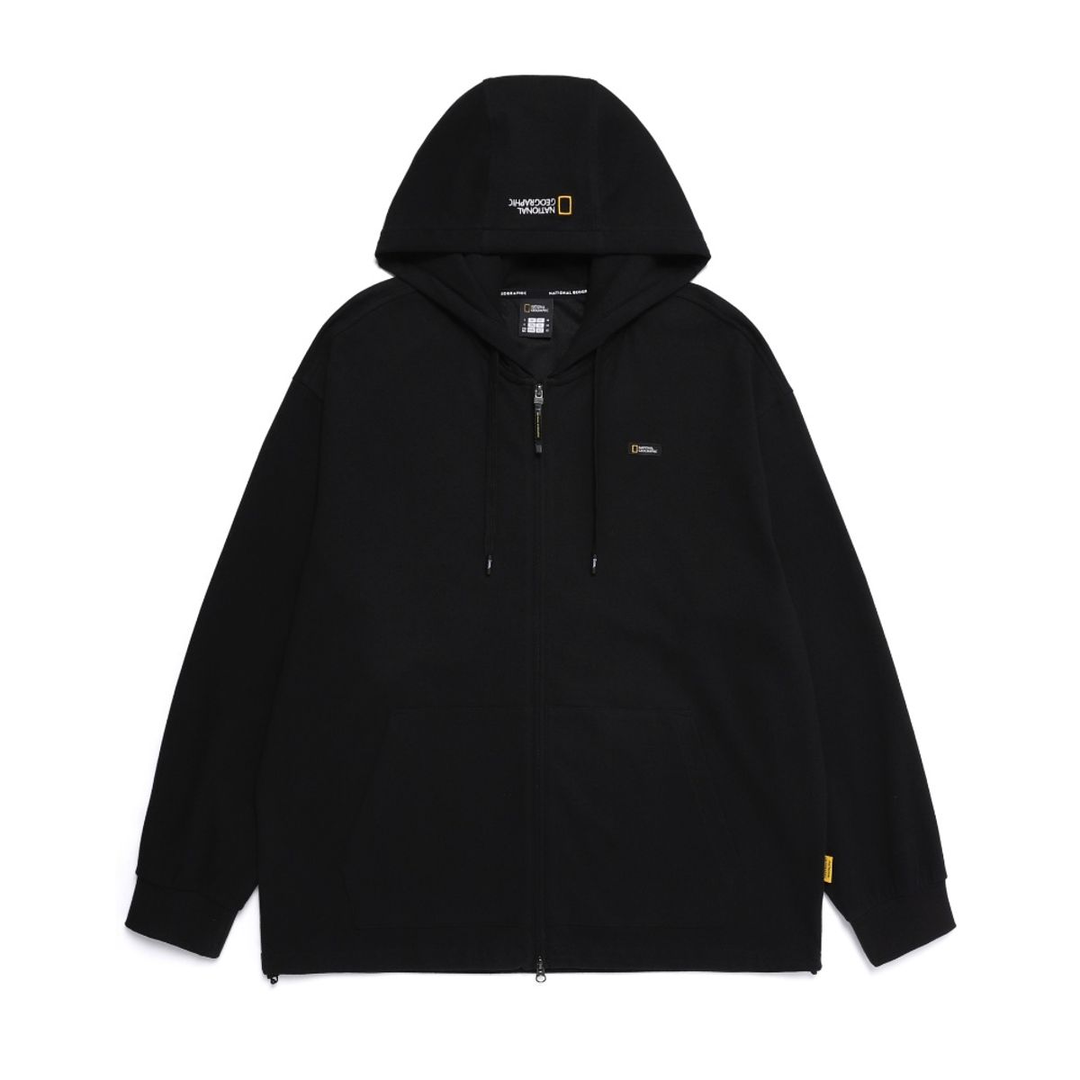 내셔널지오그래픽(NATIONALGEOGRAPHIC) N252UFT940 경량 다이마루 후드 풀집업 CARBON BLACK