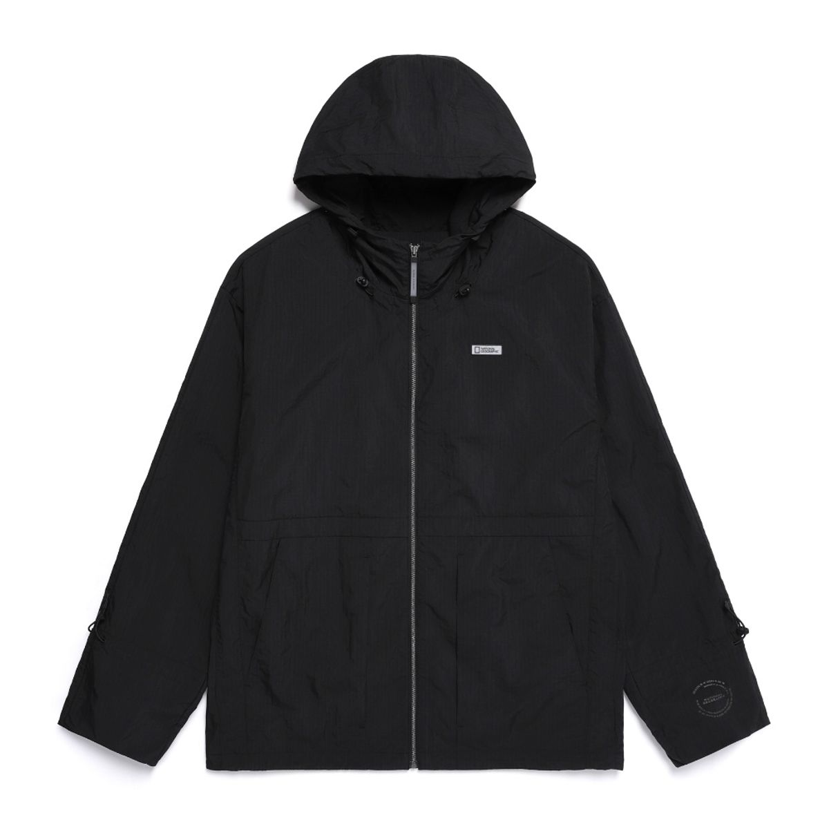내셔널지오그래픽(NATIONALGEOGRAPHIC) N252UJP130 NRN 셔링 우븐 셋업 바람막이 CARBON BLACK