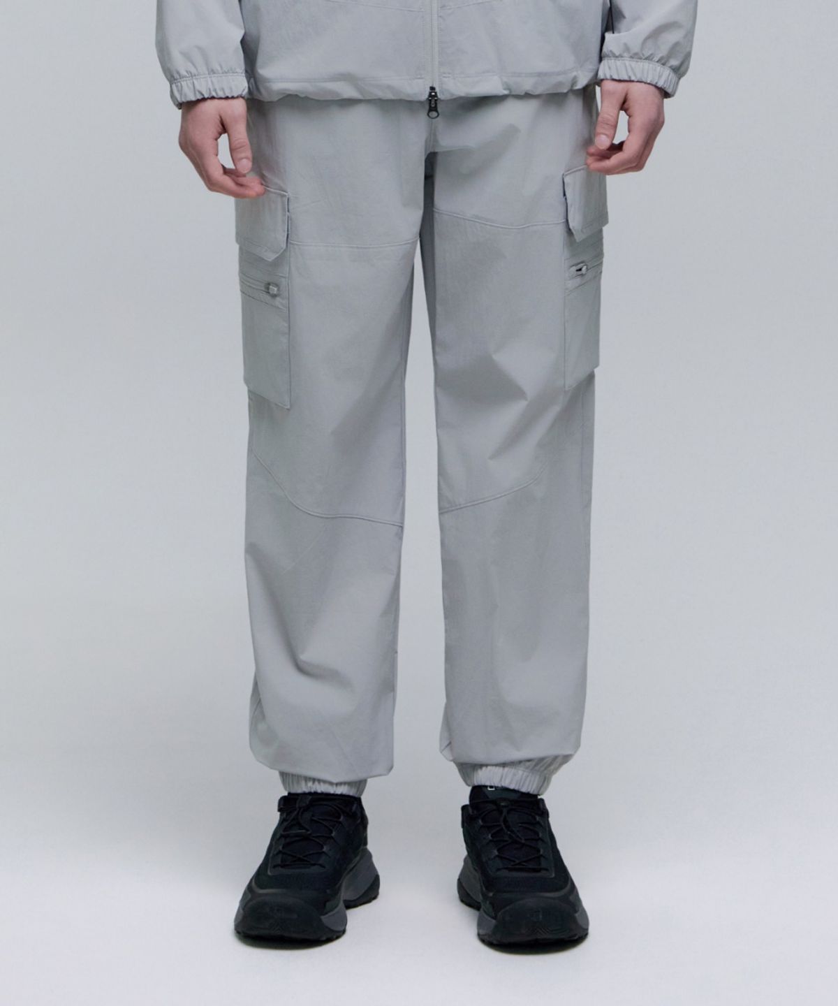 내셔널지오그래픽(NATIONALGEOGRAPHIC) N252UPT840 경량 우븐 조거 팬츠 SILVER GREY