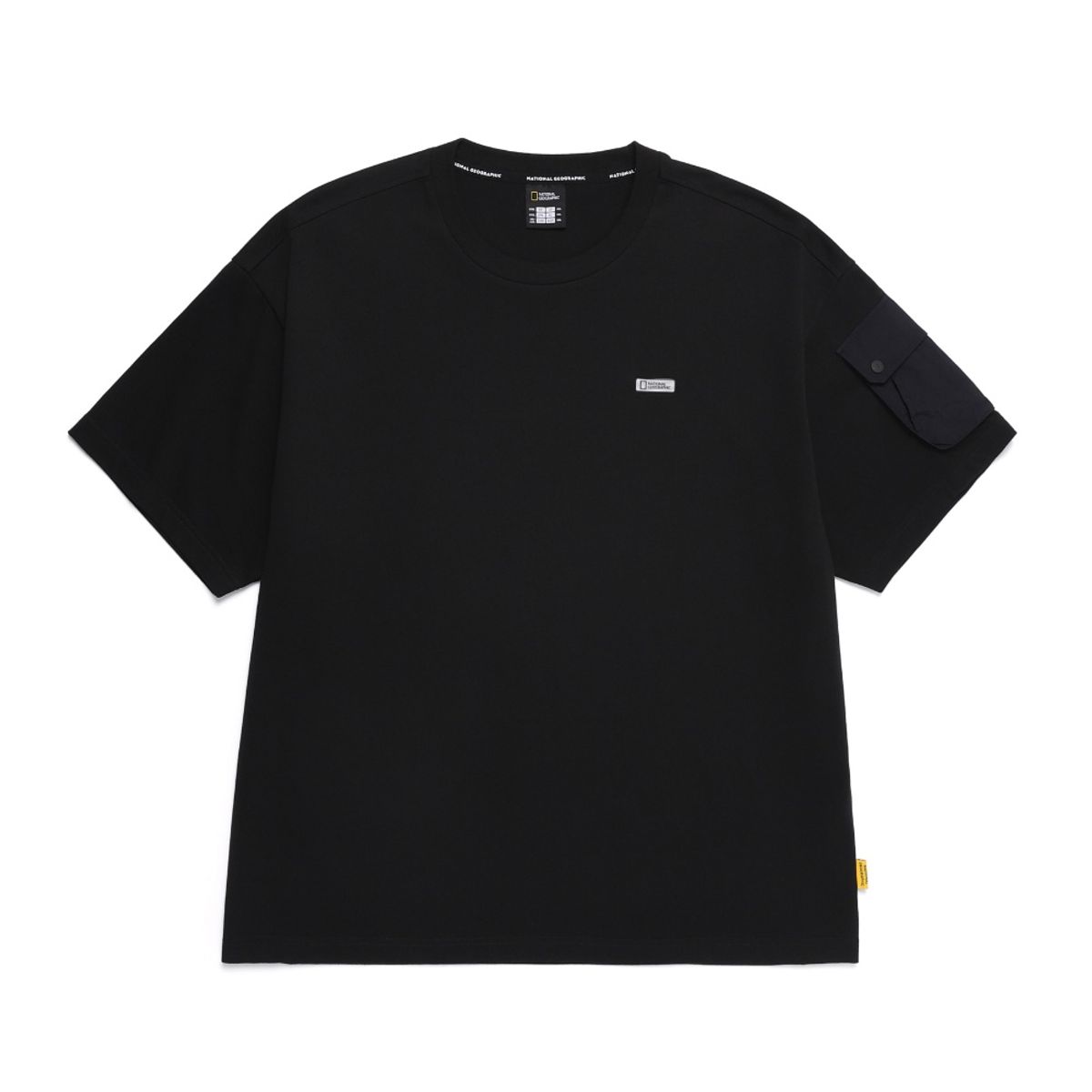 내셔널지오그래픽(NATIONALGEOGRAPHIC) N252MTS910 NRN 소매 포켓  반팔 티셔츠 CARBON BLACK