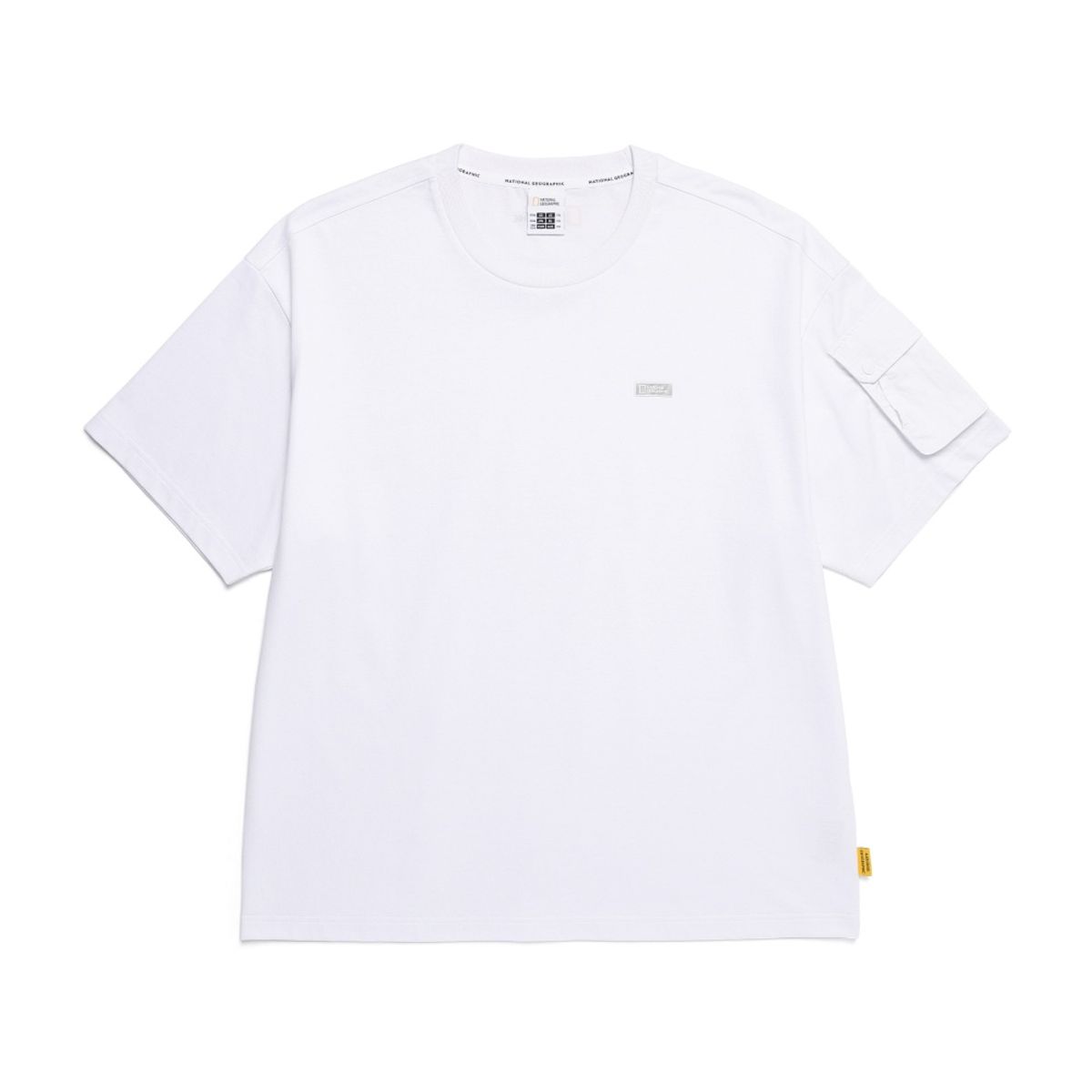 내셔널지오그래픽(NATIONALGEOGRAPHIC) N252MTS910 NRN 소매 포켓  반팔 티셔츠 WHITE