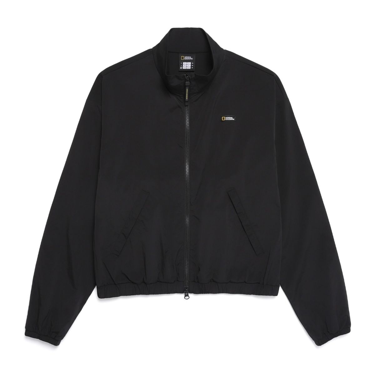 내셔널지오그래픽(NATIONALGEOGRAPHIC) N251WFT020 여성 실키 스탠드넥 풀집업 CARBON BLACK