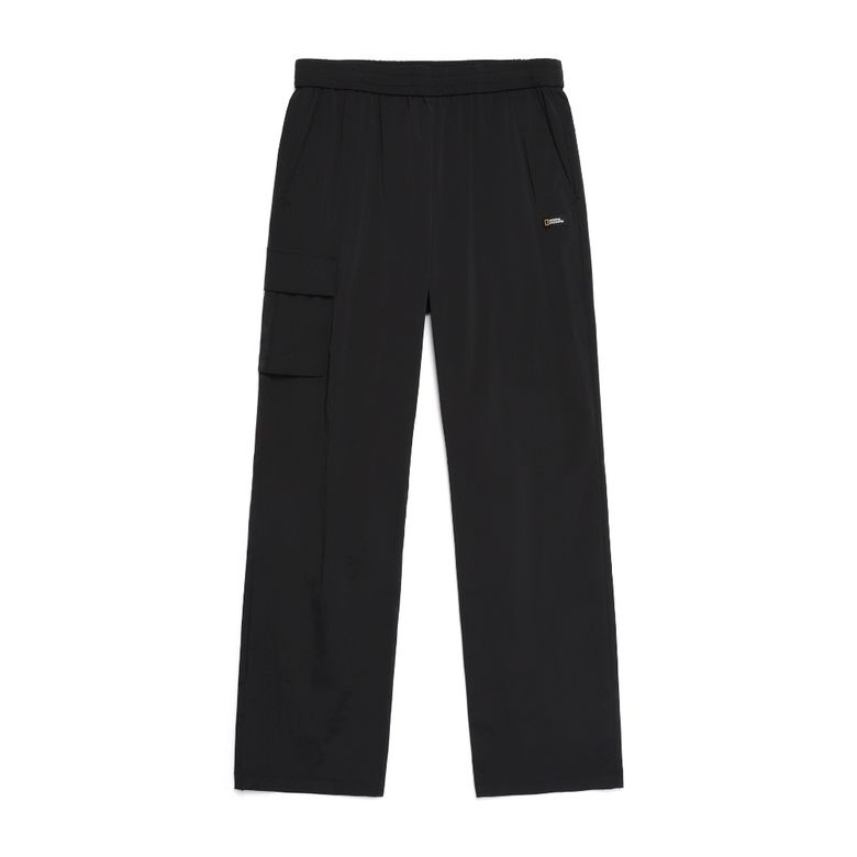 N251WPT020 여성 실키 릴렉스 팬츠 CARBON BLACK