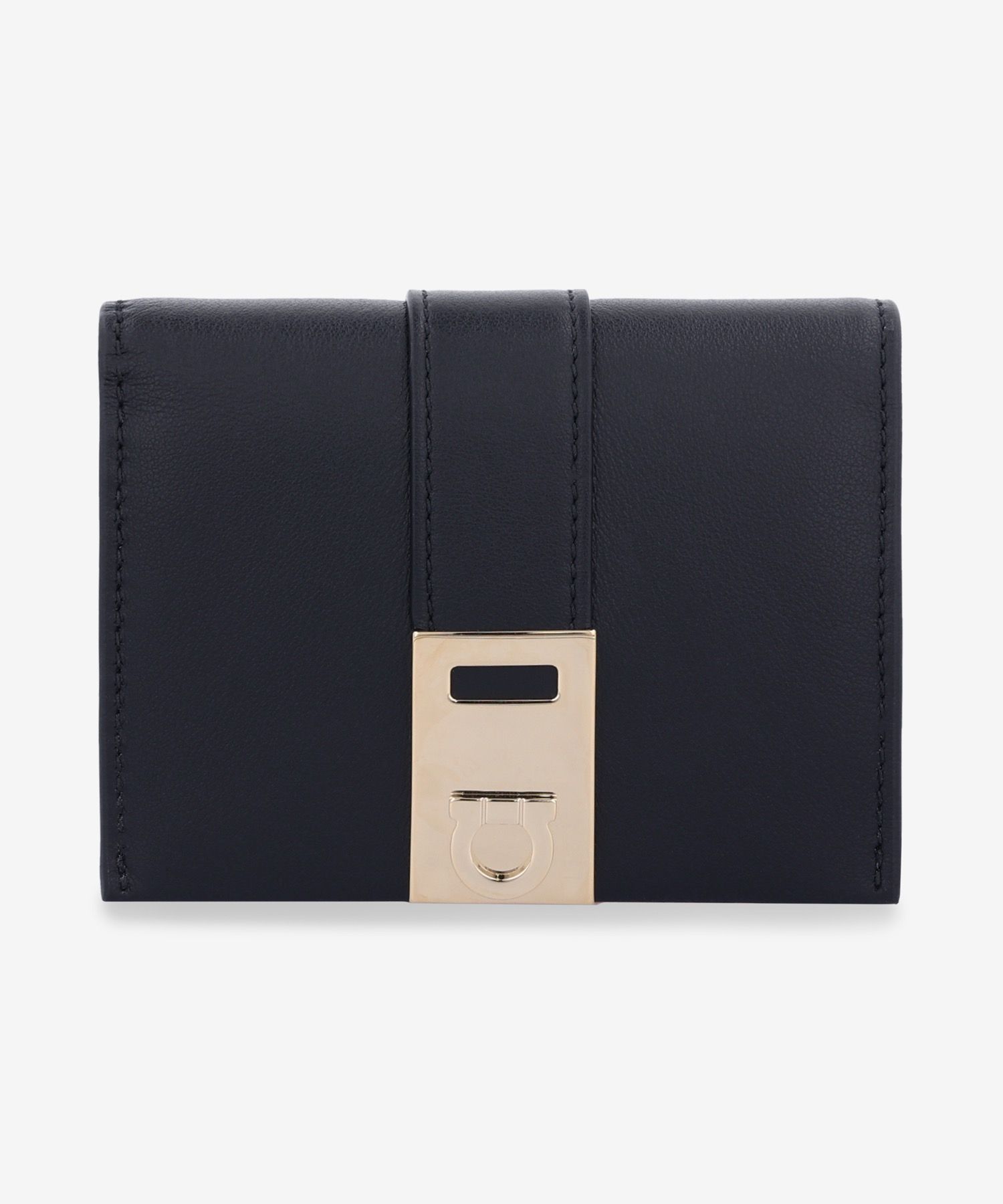 MUSINSA | SALVATORE FERRAGAMO Hug Compact Two-Tone Wallet