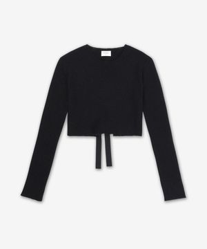 매듭 디테일 니트 - 블랙 / 820710Y76ZO1000