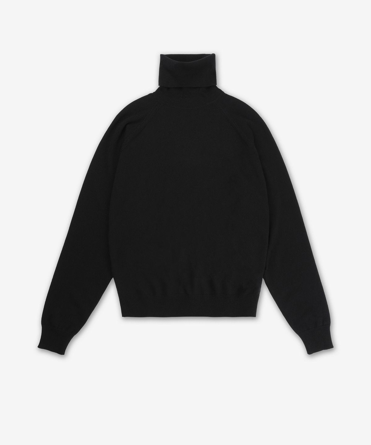 생로랑(SAINT LAURENT) 캐시미어 카상드르 자수 로고 하이넥 니트 - 블랙 / 820746YALL21000