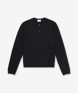 울 카상드르 자수 로고 가디건 - 블랙 / 823581Y77AZ1000