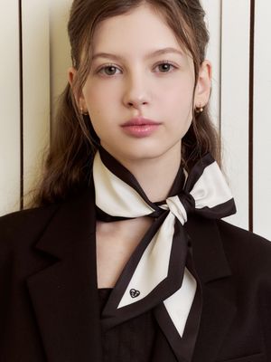 classic heart twilly silk scarf_3 colors