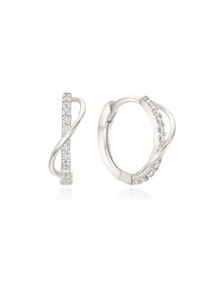 [silver925] moire cubic earring
