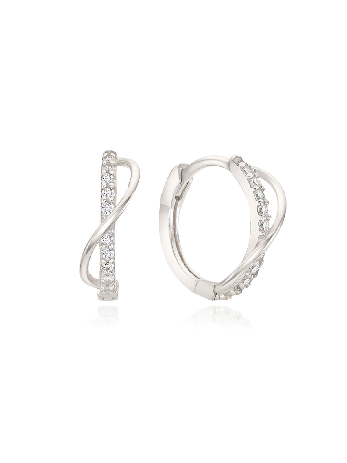앵브록스(ENGBROX) [silver925] moire cubic earring