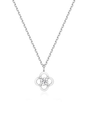 [silver925] line flower cubic necklace