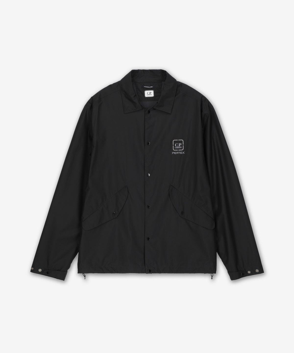 씨피 컴퍼니(CP Company) 메트로폴리스 퍼텍스 오버셔츠 재킷 - 블랙 / 18CLOS020A110033A999