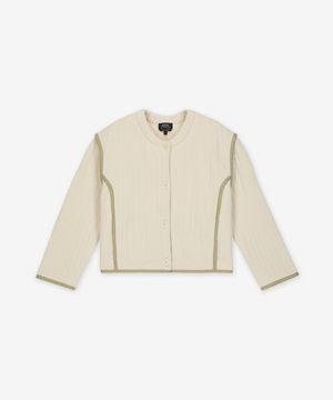 개런스 퀼팅 블루종 재킷 - 에크루 / COHGWF32010AAD