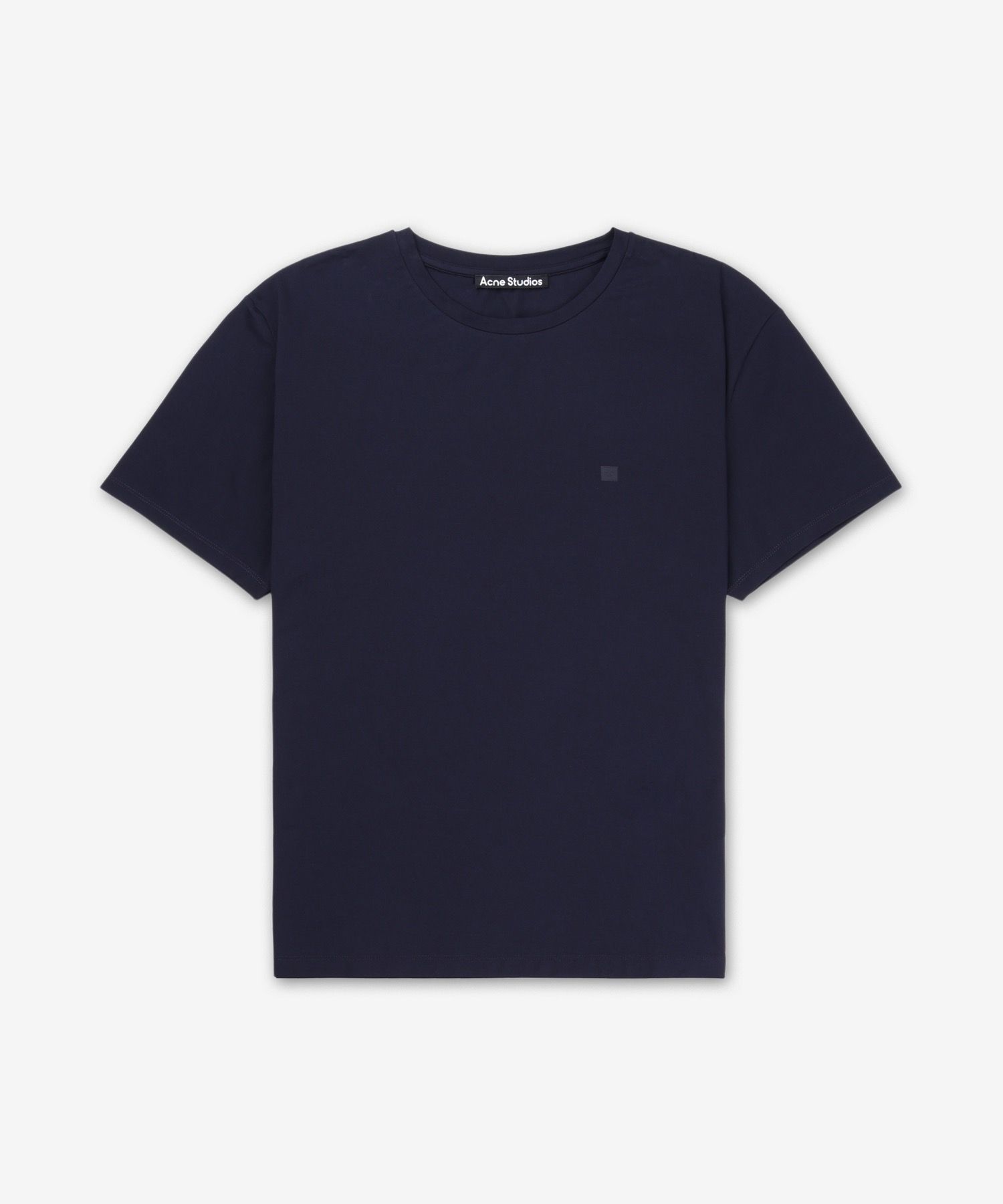MUSINSA公式 | ACNE STUDIOS フェイスロゴ 半袖Tシャツ - ネイビー 
