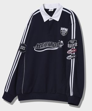 RUSH 트랙 카라 맨투맨 (JQ5TSU821NA)