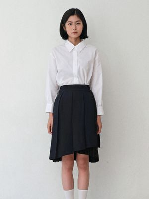 플리츠 랩 스커트