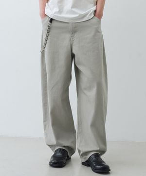 커브드 코튼 팬츠 (더스티화이트)