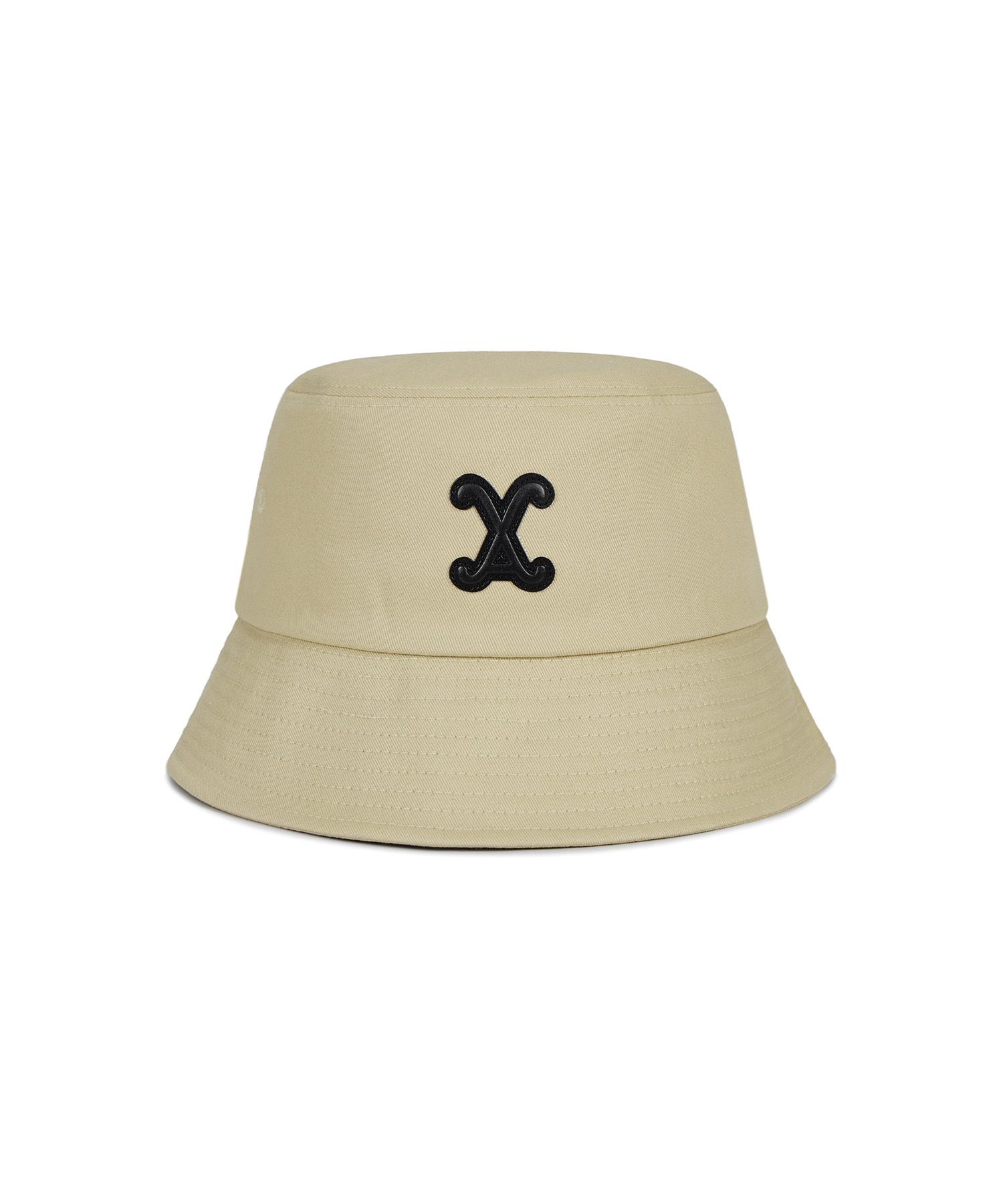 MUSINSA | VARZAR VA Curved Patch Bucket Hat Beige