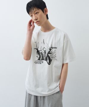 BU 스타피쉬 그래픽 티셔츠 (화이트)