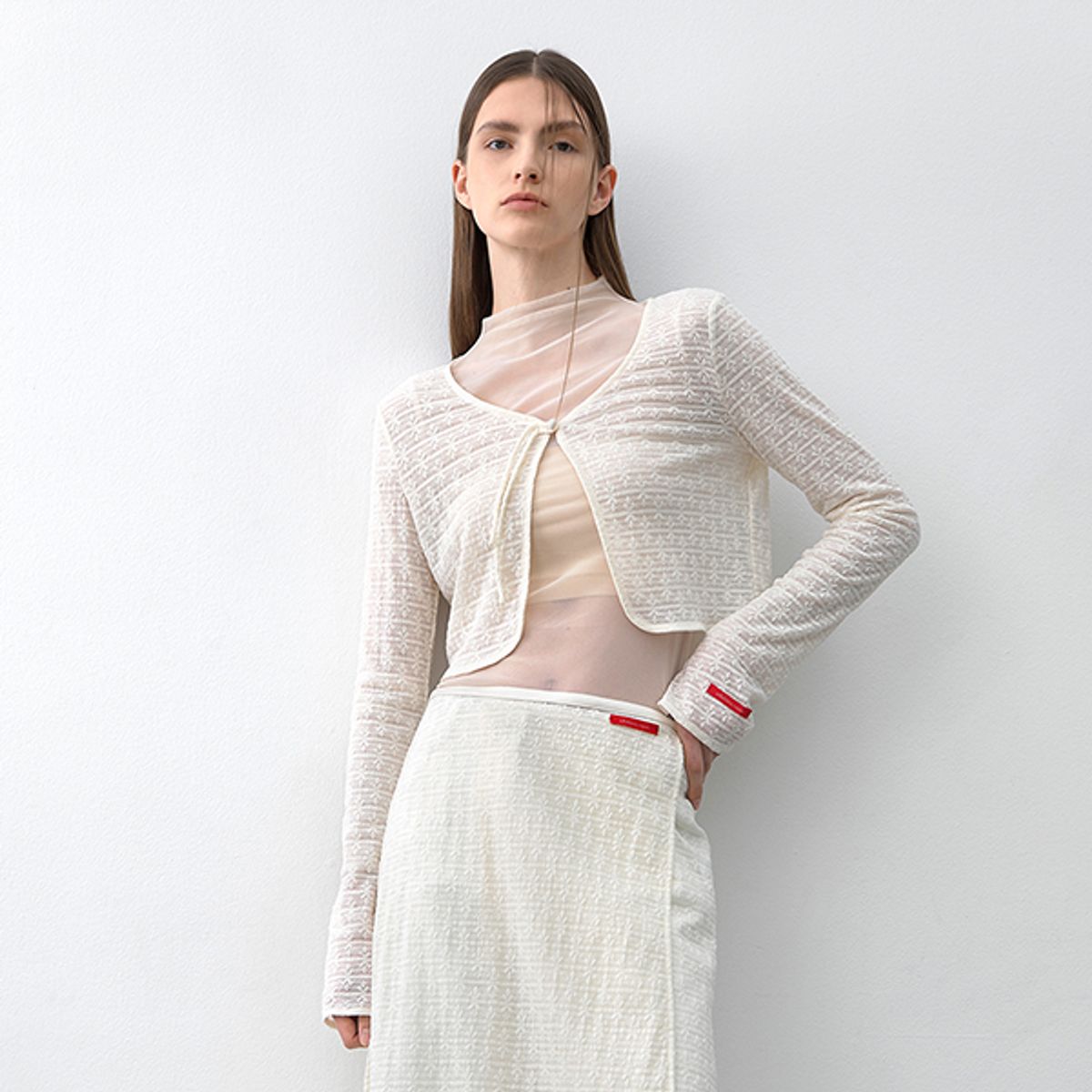 아틀리에 나인(ATELIER NAIN) FLOWER LACE OPEN BLOUSE(BL-4346)