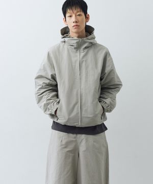 3D 후드 자켓 (라이트그레이)