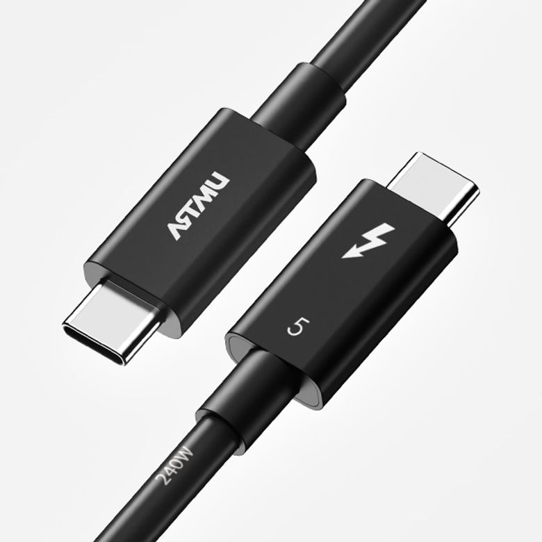 인텔 인증 썬더볼트5 240W 80Gbps 120Gbps 케이블 1m