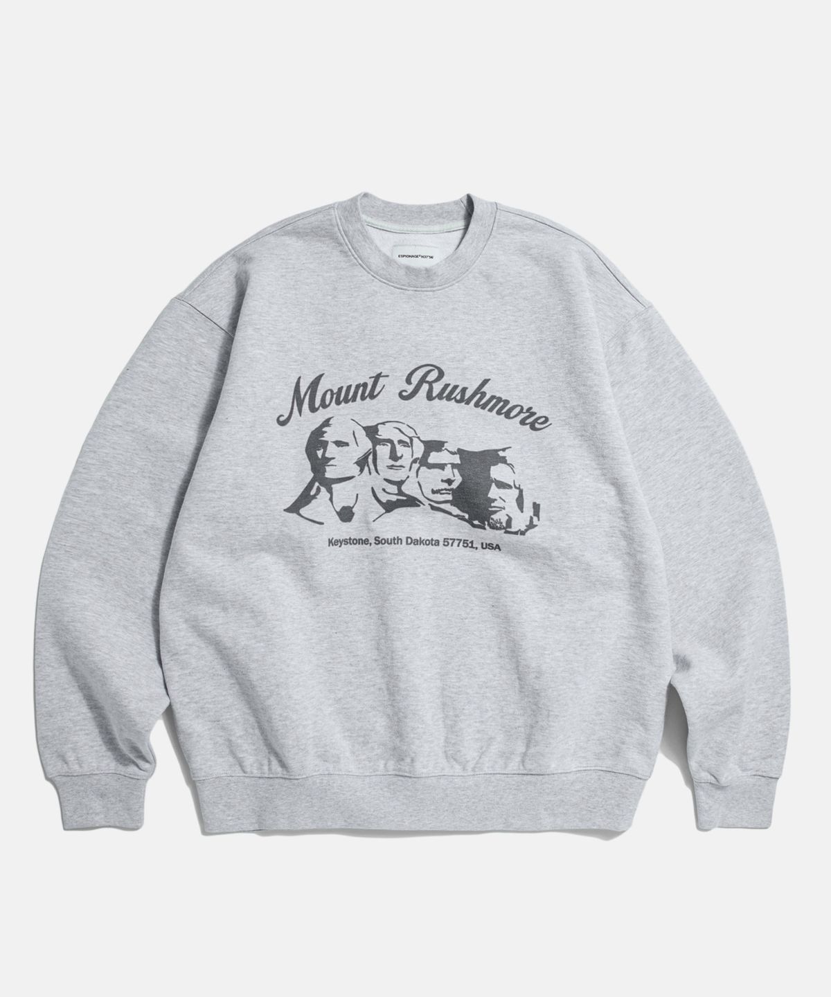 에스피오나지(ESPIONAGE) Mount Rushmore Heavyweight Sweatshirt Grey