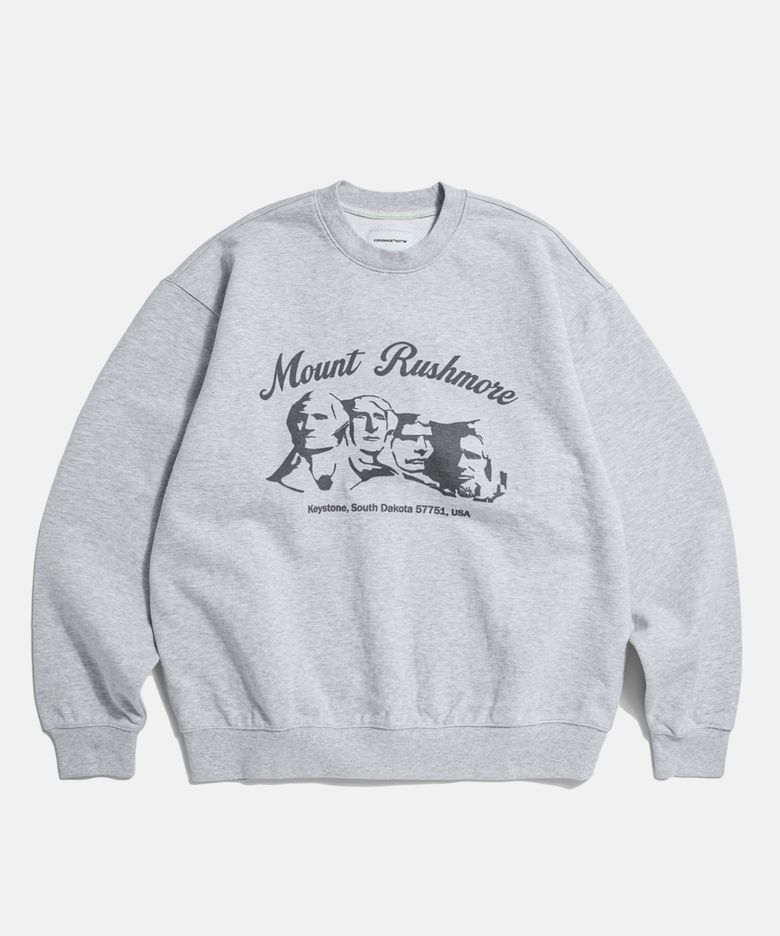 Mount Rushmore Heavyweight Sweatshirt Grey