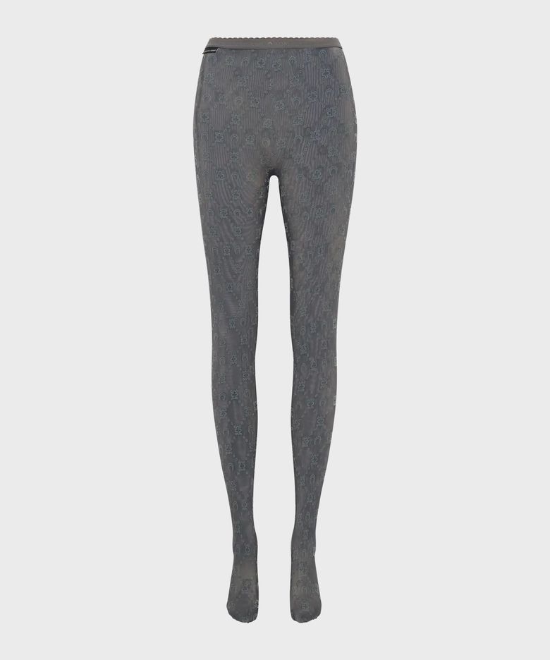 (W) 리사이클드 메쉬 플록 타이즈 스톤 그레이 RECYCLED MESH FLOCK TIGHTS STONE GREY