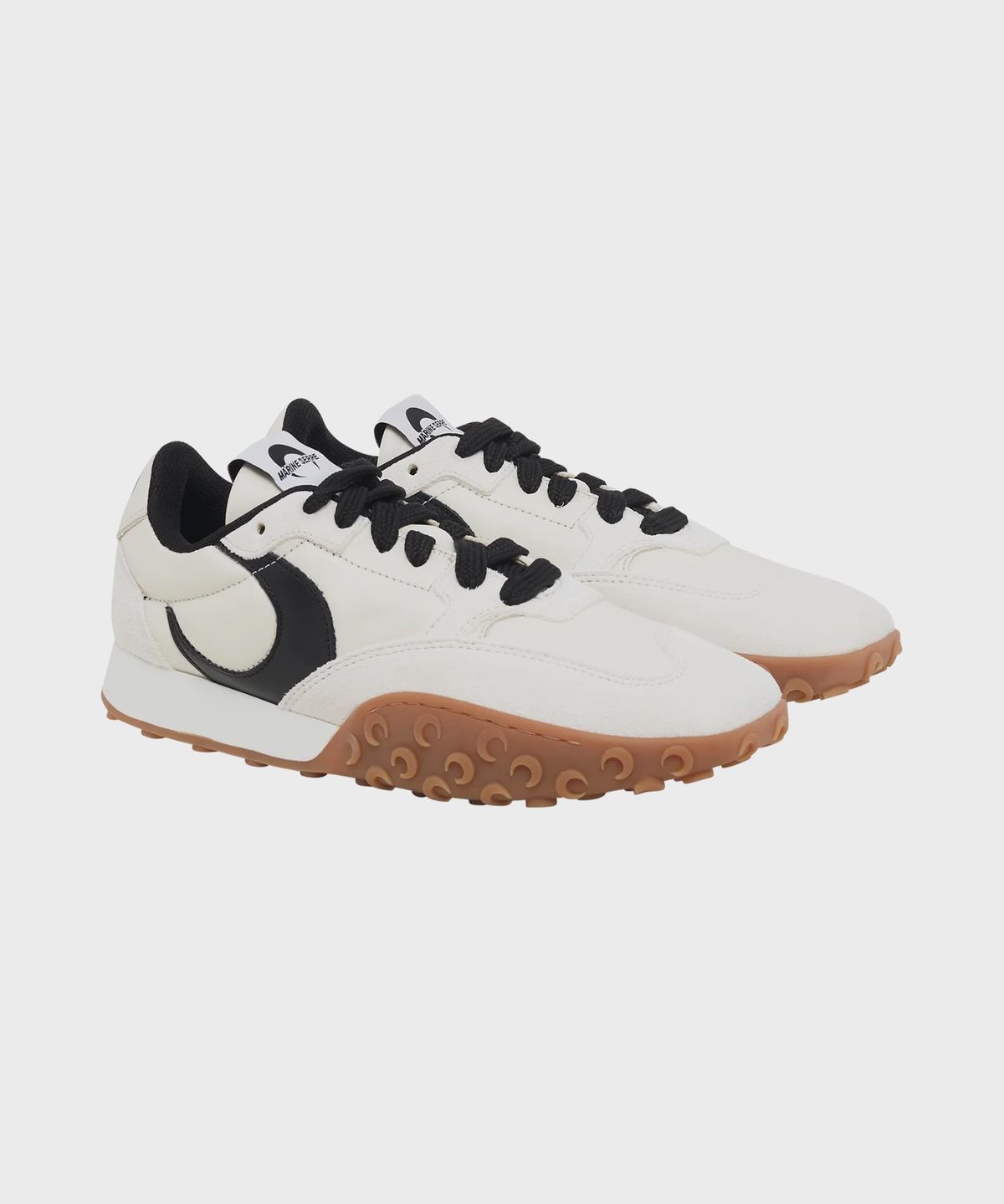 마린 세르(MARINE SERRE) (M) 맨즈 스웨이드 레더 MS 라이즈 에크루 SUEDE LEATHER MS RISE ECRU