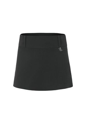 BELT MINI SKIRT-BLACK