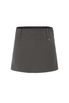 BELT MINI SKIRT-BROWN