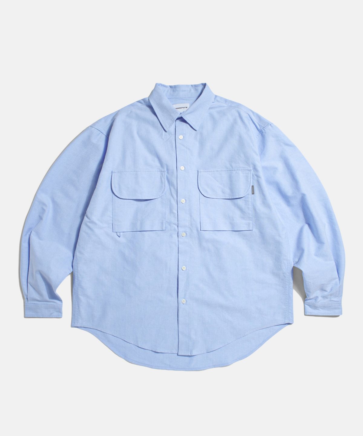 에스피오나지(ESPIONAGE) Double Pocket Oxford Shirt Blue