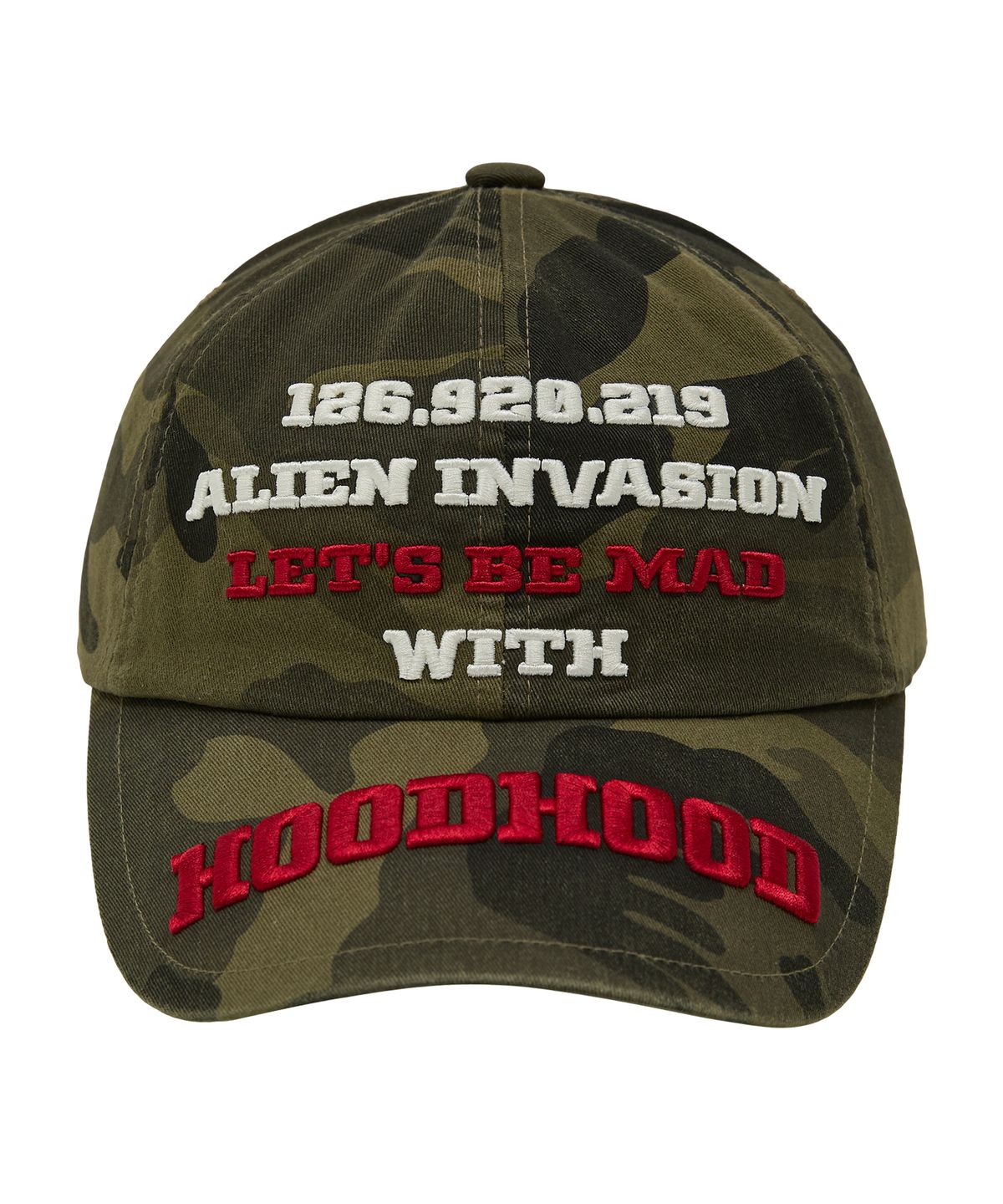 후드후드(HOODHOOD) BE MAD 볼캡 카모