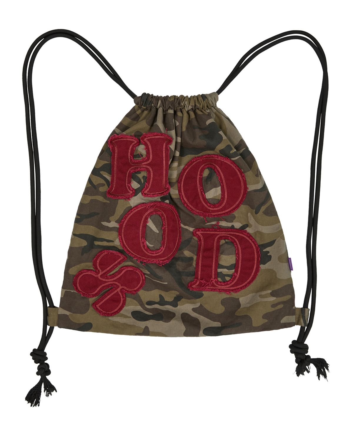 후드후드(HOODHOOD) HOOD 아플리케 스트링백 카모