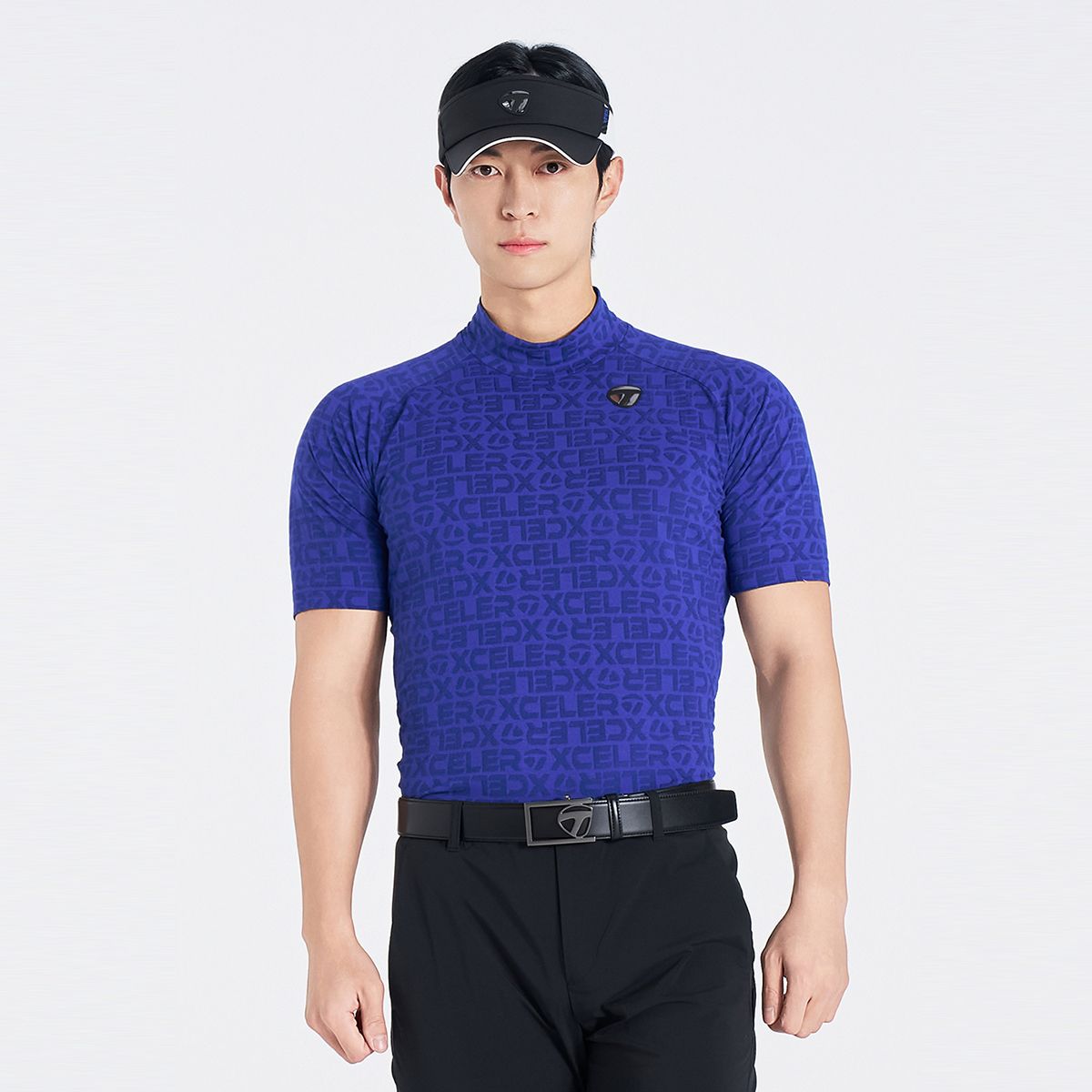 테일러메이드 어패럴(TAYLORMADE APPAREL) 남성 자카드 하이넥 티셔츠 TTO-21HG47-907