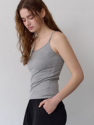 모달 리브드 캐미솔 브라탑 4colors